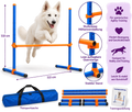 Fun Agility Hürde, Kunststoff, 113 × 110 cm, ø 3 cm, blau/orange